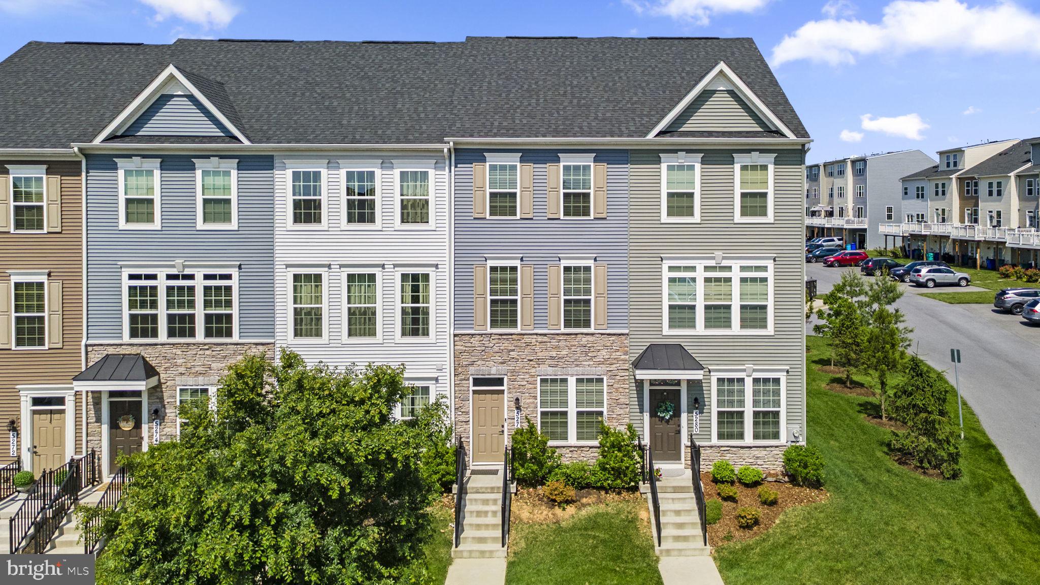Welcome to 5278 Black Locust Drive! This 4-story, modern townhome is nestled in the Ballenger Run community. A sun-soaked home with 3 bedrooms, 3.5 bath and a rooftop terrace, this Clarendon model offers an open floor plan with many upgraded selections throughout. Elegant and durable luxury vinyl plank flooring runs throughout the living areas, with brand new carpet in bedrooms, stairs and entry level family room. Each of the 3 bedrooms offer a full en-suite bathroom and a walk-in closet. Laundry (washer and dryer included) is located on the bedroom level. Access the rooftop terrace from the top level, 3rd bedroom for ultimate privacy and expansive views. The rear-load garage provides private parking and offers a personal EV charging station for at-home vehicle charging! Additional parking available in driveway and parking lot. Ballenger Run is located just outside the city limits of Frederick and EXEMPT from city taxes, with easy access to local amenities, schools, parks and commuter routes. Community amenities include a beautiful community center, outdoor pool, fitness center and party room available to host friends and family for larger events. Join Jessie Doyle at an open house Thursday, June 5th from 5-7 pm!
https://listings.housefli.com/sites/5278-black-locust-dr-frederick-md-21703-16603524/branded