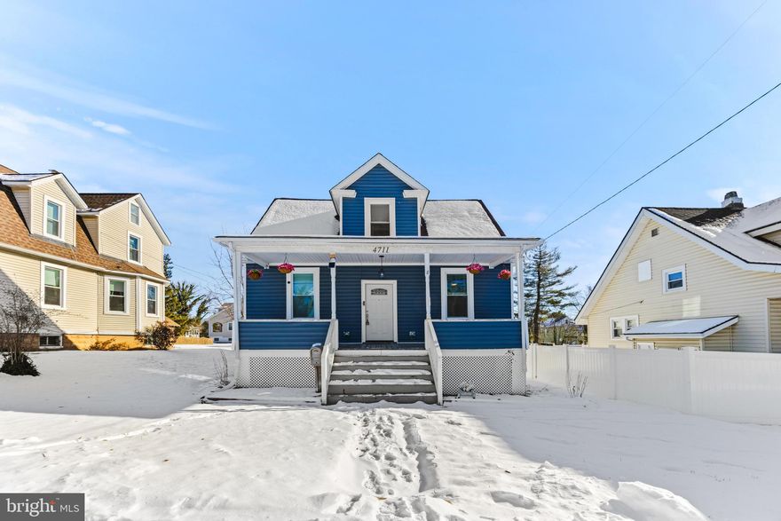 Come out and see this stunning cape cod located in the desirable neighborhood of Lauraville! As you walk into this 2021 full renovation, you'll be greeted by a spacious and open first floor complete with living room, separate dining space, a kitchen worthy of the chef in your family, and a half bath. The main level features a large owners suite with a beautifully finished owner's bathroom. A second bedroom rounds out the first level. Upstairs are two roomy bedrooms along with another full bathroom. Go downstairs to find a fully finished basement with a trendy blacked out ceiling and yet another half bath. The backyard has a great outdoor space with a deck ready for grilling and entertaining. The large garage has plenty of space for your car along with lots of storage. Schedule your tour today!