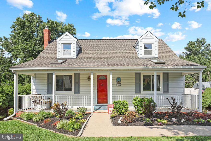 A picture-perfect Cape Cod that's straight out of a storybook with its inviting covered front porch (a porch swing is already waiting for you!), beautifully manicured landscaping and enticing flat fenced rear yard! This gem has just been refreshed with new flooring and popular interior paint color throughout.   Far larger interior space than it appears - a large family room addition adds significant main level living space plus a fully finished upper level (with half bath) and lower level clubroom.  Additional notable points - a main level bedroom, sitting room on 2nd floor which could be a potential 3rd bedroom,  simply remarkable storage capacity throughout, workshop area in lower level and fabulous garden shed for your lawn mower and seasonal items. You can easily host the last bbq of the season in this gorgeous fenced rear yard, especially with the easy off-street parking this property offers.  You've found "home"!