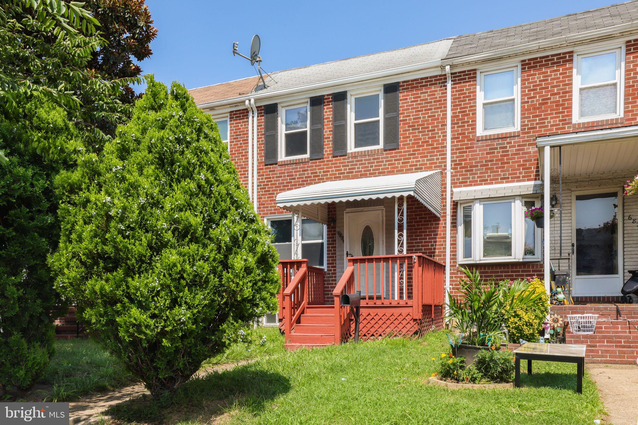Welcome to 6824 Boston Ave, a beautifully maintained 3-level townhome located in the heart of Dundalk. This 2-bedroom, 2 full bath home offers a perfect blend of comfort and versatility. The main and upper levels feature spacious living areas, a bright kitchen, and two well-sized bedrooms. The fully finished basement is a standout feature, designed as a self-contained studio apartment complete with its own rear entrance, full kitchen, and bathroom—ideal for rental income or multi-generational living. Currently, the basement unit can be rented for approximately $1,200/month. With convenient access to local shopping, dining, and commuter routes, this home is a fantastic opportunity for both homeowners and investors alike.