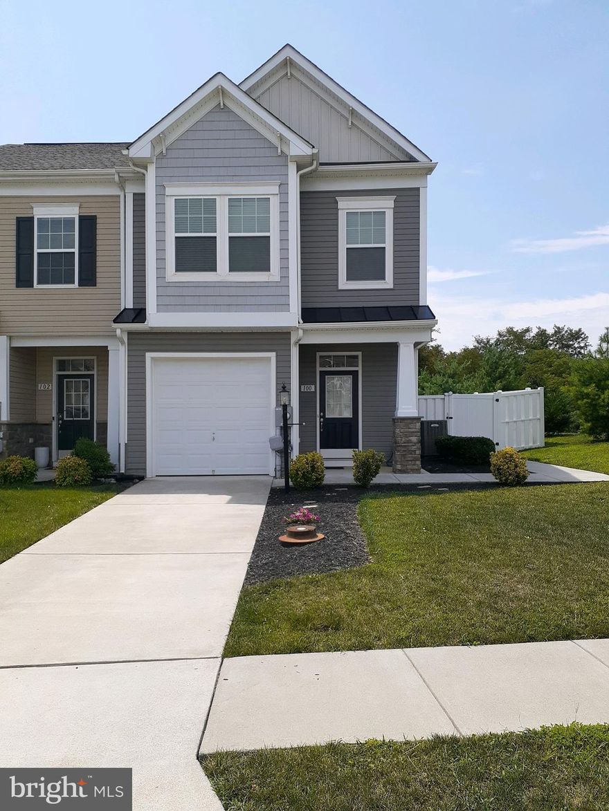 Former model home for lease.  End-unit townhouse which affords lots of natural light. Two-level, 3-bedroom, 2.5-baths, 1-car garage. Large fenced-in backyard perfect for pet happiness and social gatherings. Comes with a duplex-style doghouse. Close proximity to shopping, dining, and major highways. Approximately 5 miles to Martinsburg Railway Station. Rent includes trash service and seasonal yard maintenance. Property will be managed by Orion Property Holdings, LLC.