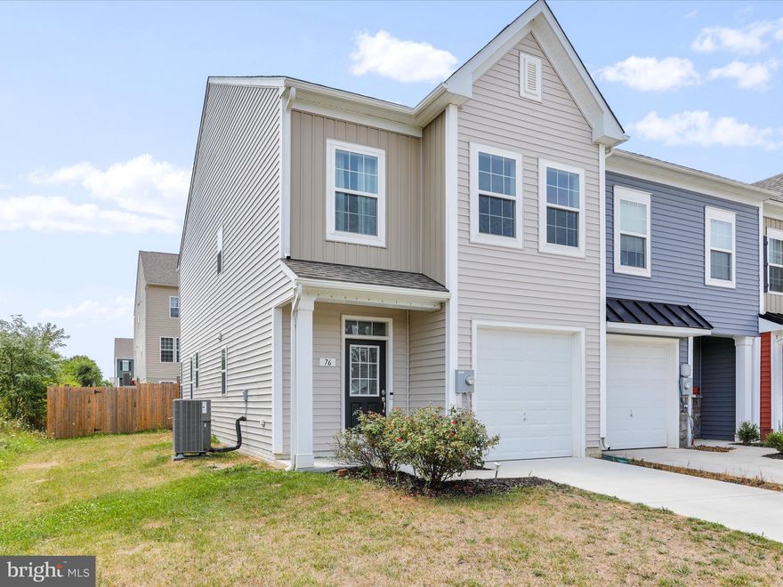 Beautiful  3 BR, 2.5 Bath end unit and end of street town home in McCauley Crossing in Bunker Hill. Open Floor plan and upgrades throughout! Luxury Vinyl Plank Flooring, Recessed Lighting, Granite Counter Tops, Sound System installed in the family room and primary bedroom,  one car garage and attached shed for storage! This home has brand new carpet and just freshly painted. MINUTES to VIRGINIA and I-81! Only 11 miles from Old Town Winchester, 12 miles to Hollywood Casino and Racetrack and 24 miles to Loudoun County. Too much to list...Schedule your showing today!!