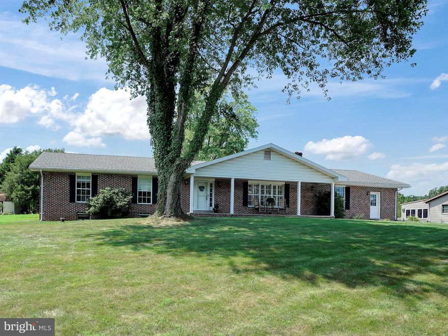 Beautifully maintained, 4 bedroom brick rancher with spacious rooms throughout.  This home has been completely updated in the past 5 years including a new roof , HVAC , kitchen,   windows, flooring, wide baseboard trim,  and bath fixtures . The kitchen offers custom cabinets, large island, granite counters. pantry and all stainless appliances included. The living room opens to the kitchen and features a brick, woodburning fireplace. Plenty of room to entertain with over 1000 sq ft finished in the lower level. A rear, covered patio provides a great space to relax outside. All plantation shutters and window treatments stay with the home.  Easy commute to Willow Street and Lancaster with low Solanco taxes. The seller is asking for a 60 day or  end of September settlement.