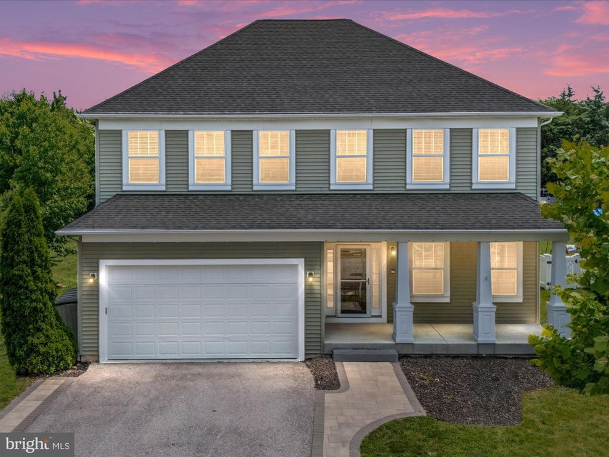 JUST LISTED! This beautiful home features 5 bedrooms, 3.5 baths (including TWO Jack & Jill bathrooms), plus a main-level office and a bonus den, offering incredible flexibility and room to spread out. Freshly painted throughout with brand new carpet, this home is move-in ready! As you pull up, you will notice the full front porch where you can enjoy your cup of coffee or tea. Step inside to find a welcoming office at the front of the home, ideal for remote work or study. Just beyond, the spacious dining room flows into a large kitchen with an eat-in area, which opens to a generously sized family room, perfect for your daily living. Just off the family room, a versatile den awaits, could be used as a home gym, playroom, pet room, or homework space. Sliding glass door off the kitchen leads you to the fenced backyard, time to relax!! Upstairs, prepare to be impressed by the oversized primary suite, truly one of the largest you’ll find today! It easily accommodates large furniture and even a sitting area if you chose to do so. The suite includes a walk-in closet and a luxurious en-suite bath with dual sinks, a spacious walk-in shower, and private water closet. This home is a 10 out of 10, and the location is just as impressive! Ellendale offers a prime spot just off the first exit over the Bay Bridge, making commuting a breeze. Enjoy community amenities including a pool, fishing pier, and access to the creek for paddle boarding or kayaking! With shopping and restaurants nearby, convenience is at your doorstep. Don't miss this home - call for your appt today!!