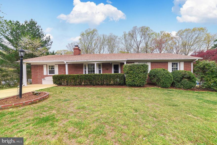 LOCATION LOCATION LOCATION!! 4br 2.5 ba rambler in sought after Huntingtown. Unfinished basement with 1/2 bath, laundry...and plenty of room for future ideas.  Large level backyard perfect for entertaining... bakcyard patio, fenced in pool area...in ground pool, & bar.  This one is priced to sell...and it won't last long!