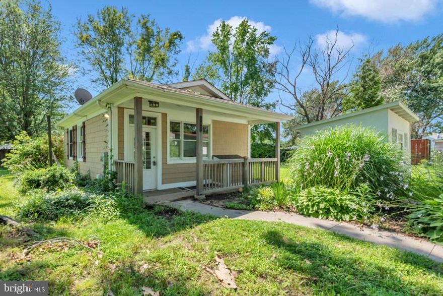 This is a unique offering of a darling and rarely available 1 Bedroom/1 Full Bath Cottage featuring a full-sized Kitchen with all appliances and full-sized washer and dryer in unit. Features ceramic tile in foyer and bath and hardwood throughout. Sliding glass door in Living Room leads to small deck /balcony with view of side yard and large enough for a grill. Tenant This unit is electric baseboard heat, window A/C unit and 2 ceiling fans. It is well water with public sewer.  Tenant responsible for adding salt to water conditioner monthly and to maintain the yard and grass cutting. Small shed included. There is a large, shared gravel driveway that is shared with another cottage on the property. Seeking well qualified tenant with solid financial credentials and credit and ability to maintain property, grounds and keep up with cleaning gutters OR who is willing to pay a professional to do so. Ideal candidate has no pets but dog considered on a case by case basis, breed restrictions apply. No cats, No Smoking. Minimum 2 year Lease. Tenant pays all utilities which include electric, sewer and personal cable/internet as desired. Available immediately.