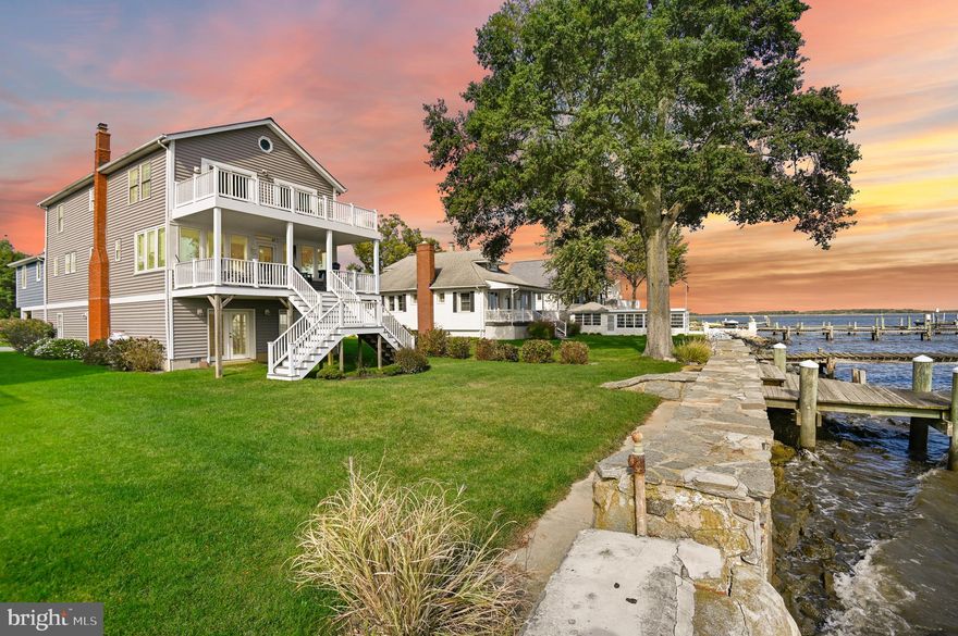 A remarkable property inside and out! Waterfront home with UNOBSTRUCTED views over the Chesapeake Bay. Fifty feet of private water frontage.

The sellers have expanded the home and upgraded it in every way. Step into your recently completed chef's kitchen, which adds another 300 square feet to the home (tax record is inaccurate). The HVAC systems have been replaced and almost all the windows. 

SALE INCLUDES ADDITIONAL LARGE LOT ACROSS THE STREET. 

Incomparable scenic views from every room. Take in a regatta from your exquisite sunroom, or jump right off your private pier for a swim! Live your best life on Bay Drive.
