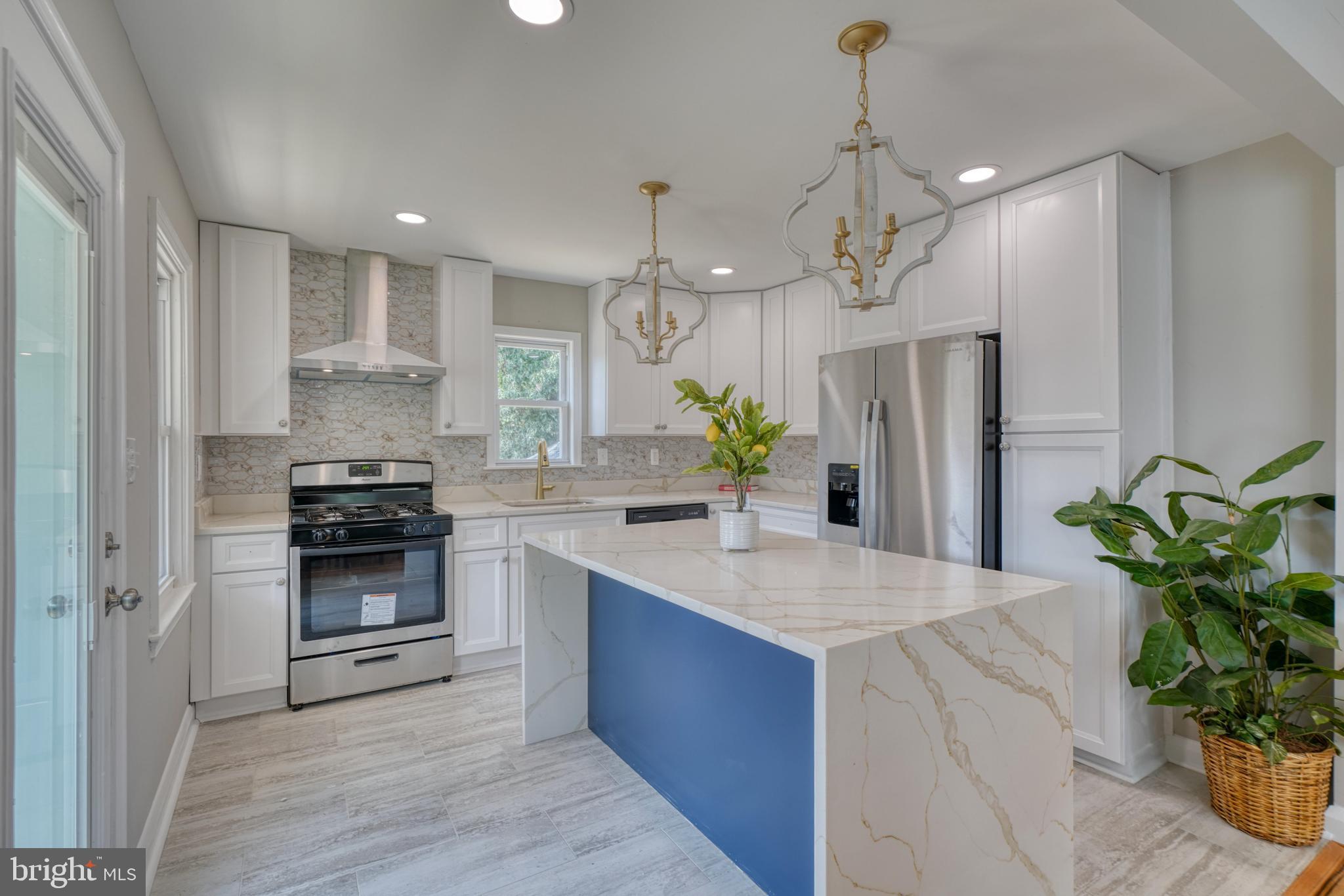 Now offering an interest rate buy-down of 1pt of the loan amount when using a preferred lender.
Fully updated cape code on a treelined large lot in a beautiful neighborhood of Carney Hills is now available. The house welcomes you with a cozy living room with oversized bay window, freshly refinished hardwood floors, fully renovated kitchen with custom waterfall island, two-tone cabinets, designer selected backsplash, hardware and light fixtures and brand new appliances (microwave will be delivered shortly). Main level also features two large bedrooms and a fully renovated bathroom. Upper level is an en-suite with its own fully updated bathroom with walk-in shower (shower door on order), beautiful tile and custom vanity, large closet and a spacious bedroom. Finished walk-out lower level is perfectly set-up as a family room, a den, and also offers an additional guest bedroom and a full bathroom. Backyard is perfect for family activities and cookouts, also featuring a large deck of the kitchen level. Detached garage with a large driveway is another bonus to this property. HVAC system is brand new, amongst other updated in the house.
