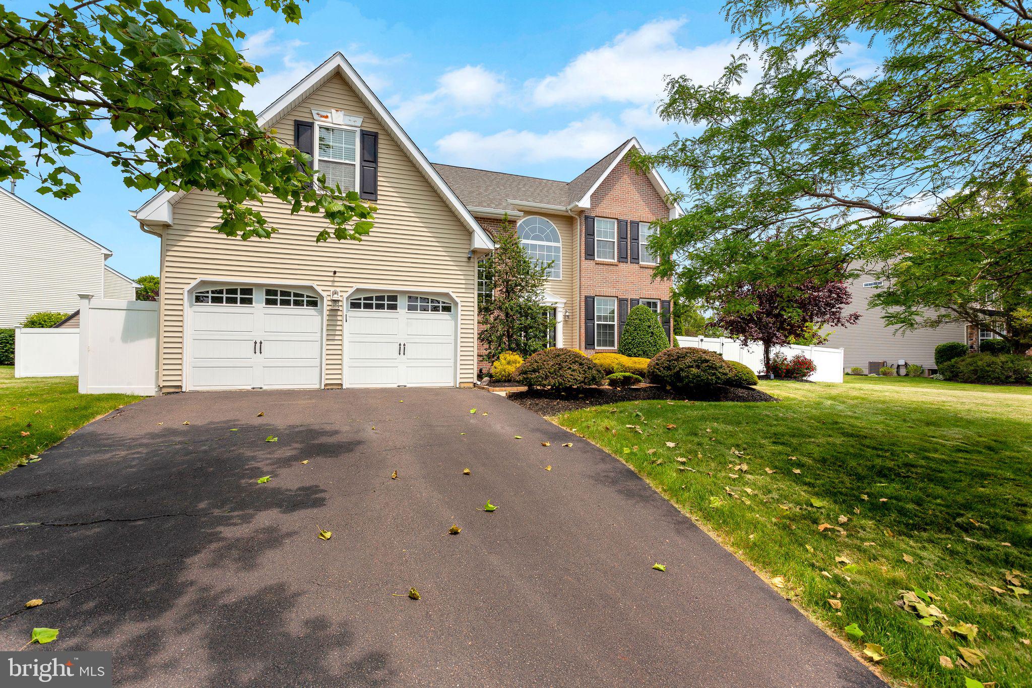 Welcome to this meticulously maintained home in the highly sought-after High Gate Estates neighborhood. Move-in ready and filled with natural light, this spacious residence offers 4 bedrooms, 2.5 bathrooms, and a finished basement—perfect for comfortable family living and entertaining. Step into the bright, open foyer, featuring elegant wrought-iron railings, crown molding, and chair rail detailing. The first floor boasts 9-foot ceilings, while the step-down family room impresses with 10-foot ceilings and a cozy wood-burning fireplace. The formal living and dining rooms are adorned with glass-paneled doors, crown molding, and chair rail, adding a touch of sophistication. The updated kitchen is a chef’s dream, complete with stainless steel appliances, granite countertops, and a glass tile backsplash, seamlessly flowing into the expansive family room. Conveniently located on the first floor are the powder room and laundry room, which also provides access to the two-car garage. Upstairs, the primary suite is a true retreat, featuring double door entry, a cathedral ceiling, a sitting room, and two large walk-in closets. The luxurious primary bathroom offers dual vanities, a soaking tub, and a separate stall shower. Three additional generously sized bedrooms and a full bathroom complete the second floor. Step outside through sliding glass doors to your private oasis: a large stamped concrete patio, fenced yard, and a resort-style heated saltwater in-ground pool and spa with PebbleFina finish. The pool house includes a granite bar & retractable awning, ideal for entertaining all summer long. Don’t miss the opportunity to make this exceptional home yours!
Newer flooring/carpet throughout. New HVAC system installed in 2019. Venturi sump pump backup system. Double hung replacement windows installed 2014. Fire sprinkler system throughout home. Included items: All window treatments (except Fam Room drapes), Washer, Dryer, Kitchen refrigerator, Outdoor Grill, Pool House Fridge and Beer-Meister, (As-in condition, no monetary value). All furniture is negotiable and decorative items (artwork, lamps , etc.) All outside patio/pool furniture is negotiable. Located on a 1/2 acre lot within Central Bucks School District and close to Rt. 309, 611 & PA turnpike. No HOA! Make your appointment today!