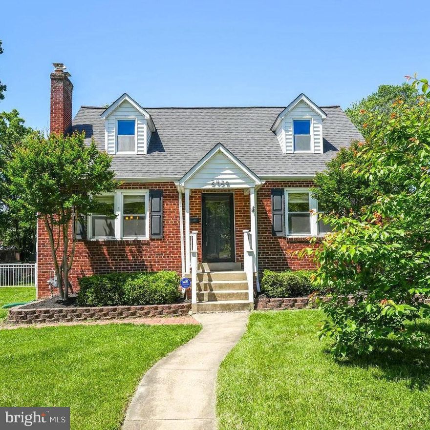 Charming 3-level, 3-bedroom, 3-bath brick Cape Cod in Falls Church, VA—inside the Beltway and with NO HOA! This beautifully maintained home blends timeless character with thoughtful updates, including new HVAC systems (2024), water heater (2023), and fresh paint throughout (2025). The property boasts excellent curb appeal with architectural shingles and a spacious, flat fully-fenced backyard—ideal for entertaining, play, or gardening. You'll love the large rear deck, perfect for quiet moments or gathering with friends. The neighborhood also features an active civic association that hosts a popular annual block party and monthly happy hours, fostering a strong sense of community.

The main level features beautiful oak hardwood floors, two bedrooms, a full bath, and two hall closets. The kitchen includes white cabinetry with abundant storage, granite countertops, a farmhouse sink, stainless steel appliances, a gas range, and tile floors. Just beyond the kitchen, the breakfast room offers additional cabinets, counter space, and views into the lovely backyard. A separate dining room and a living room with a wood-burning fireplace complete this level.

Upstairs, you'll find a spacious ensuite bedroom with a full bath, along with a versatile landing area—ideal for a home office or play space. With six closets, including a walk-in, storage is no concern. The additional AC unit dedicated to the upper level ensures comfort when you need it.

The fully finished walk-up basement expands your living space with a large recreation room, recessed lighting, a wet bar with mini-fridge and cabinetry, and a full bath with linen closet. Two additional storage closets, a finished bonus room perfect for hobbies or overflow storage, and a utility/laundry room with new LVP flooring (2025), utility sink, and a second full-sized refrigerator add flexibility and function.

The property is conveniently located within walking distance of the Fairfax County Library and near the Mosaic District, offering a variety of dining and entertainment options. Commuting is made easy with access to major roadways (495, 66) and Metro stops (East and West Falls Church, Dunn Loring), providing convenient access to the Pentagon, Washington D.C., and other key destinations.