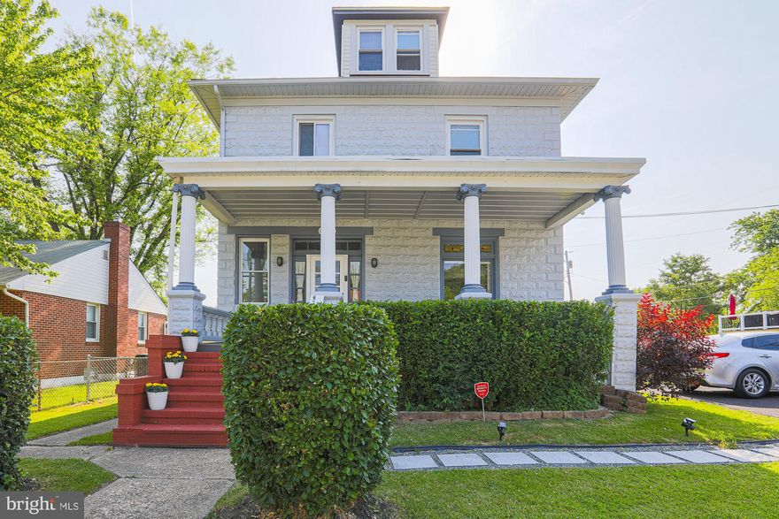 Welcome home!! Nothing is better than sitting on your front porch, sipping coffee, reading a book or enjoying a glass of wine while talking to friends and neighbors.  Recently painted, this 4-bedroom, 2 full bath home, with gorgeous luxury vinyl plank floors recently installed on the first floor, has tall ceilings, and a spacious kitchen is move in ready! It is perfect for entertaining given the open concept layout. The living room is spacious and flows into the breakfast nook and large kitchen with a fantastic island space for hanging out. The living room is cozy, warm and inviting, filled with light. The dining room has all the space you need for large family dinners and parties. The gourmet updated kitchen includes stainless steel appliances, an oversize island and all the cabinets and counter space you need. The backyard is perfect for entertaining, as a play area and/or gardening. The deck off the kitchen is perfect for grilling. This is an entertainers dream home. The second floor boasts 3-bedrooms and 1 full bath. The primary bedroom is spacious with beautiful sunlight. The second bedroom is a perfect size  and provides the room you need for friends and family to visit. The third bedroom is so sweet perfect for a nursery. The fourth bedroom on the 3rd floor could easily be used as a playroom or additional living space, if you don't need a 4th bedroom.  The basement is unfinished, but has space for working out and/or a workshop (if you are so inclined), and plenty of storage space. This is a terrific home in a sweet location, convenient to stores, restaurants and amenities! You will not be disappointed!