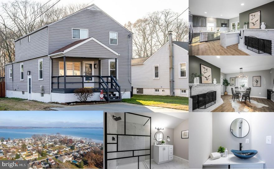 Discover the perfect blend of comfort, space, and modern style in this beautifully renovated 5-bedroom, 2.5-bathroom home located in the peaceful waterfront community of Oliver Beach on the Gunpowder River. Enjoy the relaxed lifestyle this sought-after neighborhood offers, with a community boat ramp, and parks

Step inside to find brand-new laminate flooring, fresh carpet, and thoughtful upgrades throughout. The main level features a first-floor bedroom and a convenient powder room, ideal for guests or flexible living arrangements. The large eat-in kitchen serves as the heart of the home, boasting a cozy fireplace, quartz countertops with full-height backsplash, a quartz waterfall island, a double-door pantry, and direct access to a spacious deck—perfect for outdoor dining and gatherings.

Upstairs, you'll find generously sized bedrooms and modern, fully updated bathrooms with stylish tile surround. The fully finished basement offers additional living space and the potential for a 5th bedroom, or home office, and for added peace of mind the entire basement has been fully waterproofed.

No detail has been overlooked—this home offers brand-new HVAC, new hot water heater, new plumbing and electrical throughout (including the main service line), and a brand-new concrete driveway. The huge flat fenced yard provides endless possibilities for play, pets, or entertaining.

Move right in and enjoy all that waterfront living in Oliver Beach has to offer—modern updates, community charm, and unmatched convenience.