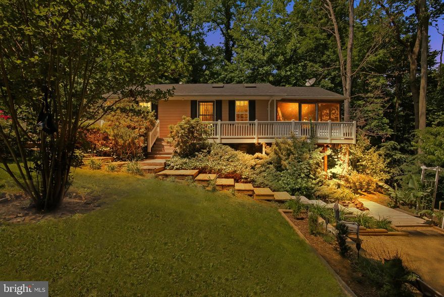 MOTIVATED SELLER. If you've been waiting, this is your chance for your first, last, or vacation home! Adorable rambler on a full basement with that cottage feel! Seasonal water views of Lake Lariat are only one of the reasons to consider moving right in. There are not one, but two huge screened porches to enjoy the sights and sounds of nature. The upper screened porch is 24x12 and the one right under it is 24x10 and features brick paver flooring. Seller installed new HVAC in 2020. They also installed an invisible fence and did extensive landscaping to create a large entertaining/relaxation area that has a koi pond, fire pit, and swing to take it all in. Landscaping also features banana trees, crepe myrtles, azaleas, and many other varieties of flora.  Downstairs, basement has a family room, full bath, and office with walk in closet currently used as a bedroom. Need storage? There is a large attic area accessed from the main level family room. Quick access to the Post Office entrance of CRE. And this community offers all the Chesapeake lifestyle options: two Chesapeake Bay beaches, a lake, clubhouse, playgrounds, campgrounds, community garden, and an airport! All you need to start making memories here in beautiful Southern Maryland!