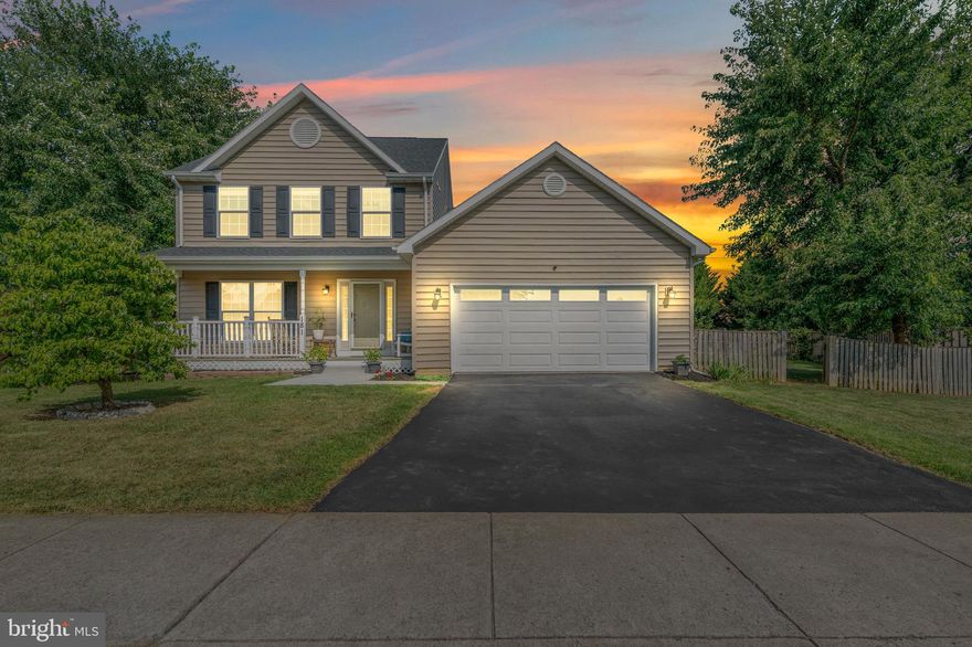 Not your average home in the crosswinds community!  Conveniently located just on the outskirts of Charles Town making the perfect commuter location to DC, VA or MD. 4 bedrooms 3.5 bathrooms with a kitchenette in the basement making a guest suite. Original hardwoods throughout most of the main level ready for you to refinish to bring them back to their original glory with the seller’s $5k flooring credit! Brand new carpets upstairs, freshly painted throughout giving you a blank slate. Stunning granite counters accented with a plethora of  white cabinets for ample kitchen storage, eat-in kitchen space and an oversized flex space off the kitchen that is currently dually used as an office and dining space.  Centering the grand living room with a cathedral ceiling is a custom full brick, wood burning fireplace from floor to ceiling. Peek through your back windows to look out to the Mountain View. 3 generous rooms upstairs with 2 full bathrooms and the 4th bedroom is located in the basement with a full closet and egress window. Pull up to your 2 car garage and quaint front porch to enjoy the evening to decompress overlooking the common area across the street. Surrounded by mature trees and landscape, the fenced in back yard has an added privacy screen near the walking trail area. This yard is more spacious than most in the neighborhood giving a nice side yard area to enjoy as well!