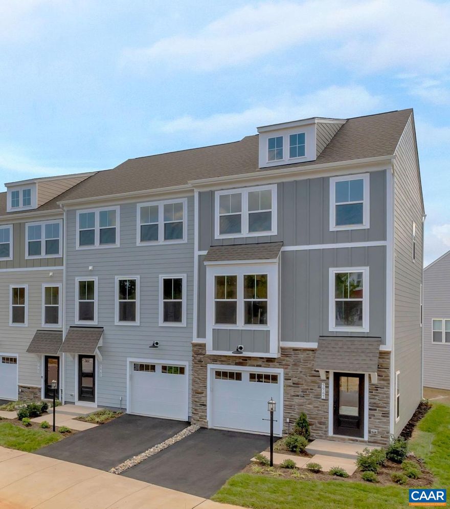 Extra Sunny, Corner-Lot, End-Unit, New-Construction Townhome with the same Design Upgrades as the Model Home! The open-concept Main Level with 9? ceilings and light Luxury Plank Flooring gets great light and offers beautiful neighborhood views. Catch some rays with your morning coffee on the 10?X17? Deck or feel the grass under your feet as you play outside in the yard. Inside, you?ll find 2 large Bedroom Suites with attached baths ? one extra-private Lower-Level Suite with back yard access and another on the Bedroom Level, steps from Laundry and down the Hall from 2 additional Bedrooms and a third Full Bath. This Primary Suite will become your personal retreat ? Mountain Views, a walk-in Closet, space for a King Bed, and double-vanity bath with gorgeous ceramic tile floors and a shower with a frameless Glass Door and bench built for luxuriating at the end of a long day. The Living Room can accommodate that sectional you?ve had your eye on, the Dining Area has plenty of space to host Holiday Dinners, and a 10? Quartz Island gives you plenty of prep area to show off your cooking skills with the help of new GE Appliances! Visit the Model at Pleasant Green today to learn more! January completion. Photos from very similar home.