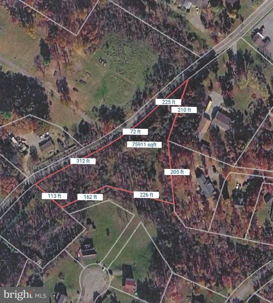 Lot front on Butts Mill Rd.  Lot being sold as is, no highway entrance permit or perc.  Purchaser required to preform due diligence. Lot A is not subject to covenants and restrictions of Hickory Run S/D.