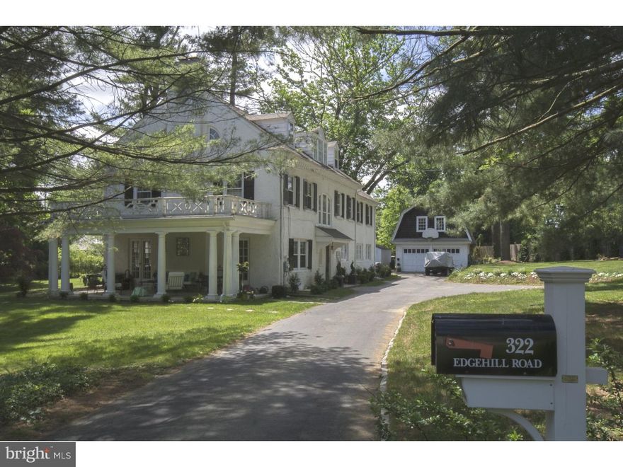 ONLY $15,000 in taxes!!!!  This exceptional Colonial home with 6 bedrooms features all the wonderful elements of its period: fine craftsmanship, attention to detail, superior materials, exceptional scale, and stately millwork.  Its rooms are generously sized and light-filled.  The flow of its many rooms provides easy living with private spaces, all dedicated to specific uses.  It has a sunny, large, white, updated eat-in kitchen with Center Island, with ample built-in cabinetry for storage and a work desk.  There have been many upgrades to this home's systems:  installation of an oversized geothermal HVAC, new, upgraded electrical panel and wiring throughout house, new water heater, refinished wood floors, and more. Set at the end of a cul-de-sac on one of the most desirable streets in Radnor and surrounded in a park-like setting on 1.15 acres, the property is walkable to Wayne Village and minutes away from the Routes 76 and 476.  Too, it's located within one of the nation's top public school districts and close to many of the Philadelphia's finest private schools.  It is a must see!