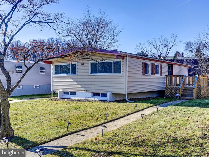 This renovated  bright & open 4 BR 2 BA rancher has been thoughtfully updated in  2025 with all new Kitchen, Bathrooms, gas  heat & AC, hot water heater, flooring, roof & more! The awesome white Kitchen w/stainless appliances & quartz counter  opens to the Living Room Dining Room with access to the new deck.  3 Bedrooms and the all new full bath complete the main level.  The spacious lower level includes a 2nd  new full bath as well as the 4th bedroom and family room with sliding glass doors to the rear yard.  There is also a storage area and utility room with new furnace and hot water heater.   And the large rear yard and driveway parking are truly  a real plus! Come see this beautiful home today! It is move-in ready!