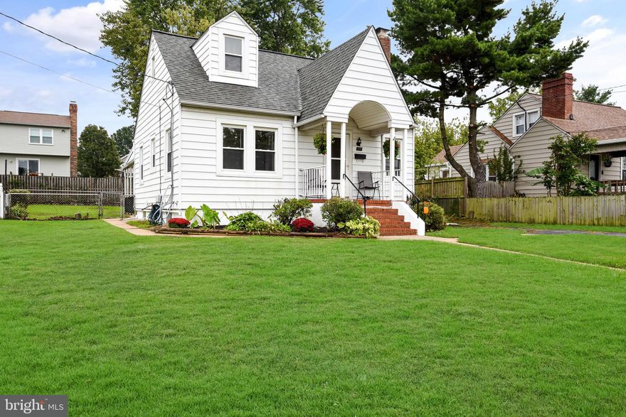 A covered front porch & enclosed rear porch, plus a covered rear patio, a fenced rear yard,  parking for 4+ cars and a garden shed with electric .  This 3 Bedroom 2.5 Bath home has many updates and is ready for new owners.   Substantial improvements include:  dual pane vinyl windows, water-proofed basement (2013), 30-year architectural shingle roof (April '17), all 3 bathrooms renovated (September '23), a new (copper) main water line (September '23), new 200-amp electrical service and main electrical panel (November 23), added smoke and carbon monoxide detectors (hard-wired with 10-year battery back-up - October '23), new architectural shingle shed roof (September '23), new shed deck, flooring and joists (September '23), added dishwasher to kitchen and the fireplace has been converted to natural gas (December '14).  The home has new LVP flooring in the Livingroom and all bathrooms, hardwood floors in the Dining room and 2 main floor bedrooms, a gas (cooking) stove & gas water heater.  There are NO HOA fees and NO Front Foot fees and a membership at Andover Pool is available (fee applies)!  Convenient to Ft. Meade, and nearby access to light rail and MARC train, as well as access to major routes to Baltimore, Annapolis, DC, etc.  See it today!