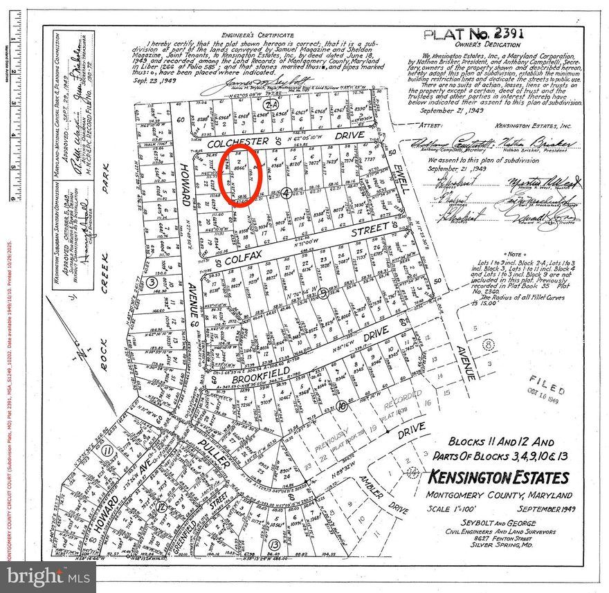 PRECONSTRUCTION OPPORTUNITY – CUSTOMIZE YOUR DREAM HOME! Aarden Design & Build presents a rare opportunity to create your fully customized dream home on this 8,866 sq. ft. lot in sought after Kensington. Enjoy preconstruction pricing and the ability to collaborate directly with the builder and architect to add your own personal touches.

The current plan offers approximately 6,000 square feet under roof, featuring 5 bedrooms, 4.5 baths, as well as a formal dining room, spacious screen porch, and large two car garage. Set on a quiet, tree-lined street within the beautiful Parkwood neighborhood and the Walter Jonson school cluster, this location combines the charm of Kensington living with outstanding proximity to local parks, shops, and dining. 

Buyer must settle on the lot for $1,200,000 and build with Aarden Design & Build. For floor plans, customization options, and additional details, please contact the listing agent or directly.

DO NOT WALK THE LOT WITHOUT AN APPOINTMENT. The existing home is a teardown — no interior access will be provided. Future property taxes will be assessed by Montgomery County upon completion of the new home.