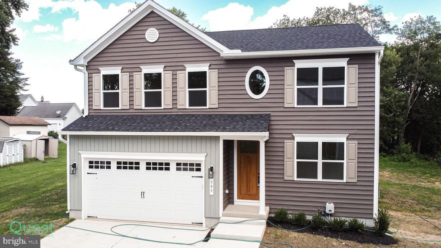 Nice price drop! Move-in ready. Take a look today. Welcome to beautiful Havre de Grace on your almost half an acre. Your long, private concrete drive leads you to your new construction home. No HOA, and Quest Home Builders LLC includes a 10-year warranty. Convenient to the Havre De Grace boat ramp, bring your boat! Close to downtown Havre de Grace, don't miss all the downtown events. The front door was hand-stained and leads to hardy engineered hardwood throughout the first floor. The kitchen has easy-close cabinets, beautiful white quartz, stainless steel appliances and more. The sun-filled sun room is right off of the kitchen. Keep cozy in those cold months with an easy switch on gas fireplace in the living room. Walk up the airy staircase to the second floor hall, which contains a big laundry room and 4 bedrooms. The owner's suite is at the end of the hall with a crafted tray ceiling with lots of lighting. Enjoy your oversized owner's closet with natural light. Also off the owner's room is the full bath featuring double vanities and a hand-placed tile shower. Back down to the basement is a large unfinished space. With 8' walls, there is plenty of potential for future added living area. Schedule your showing!