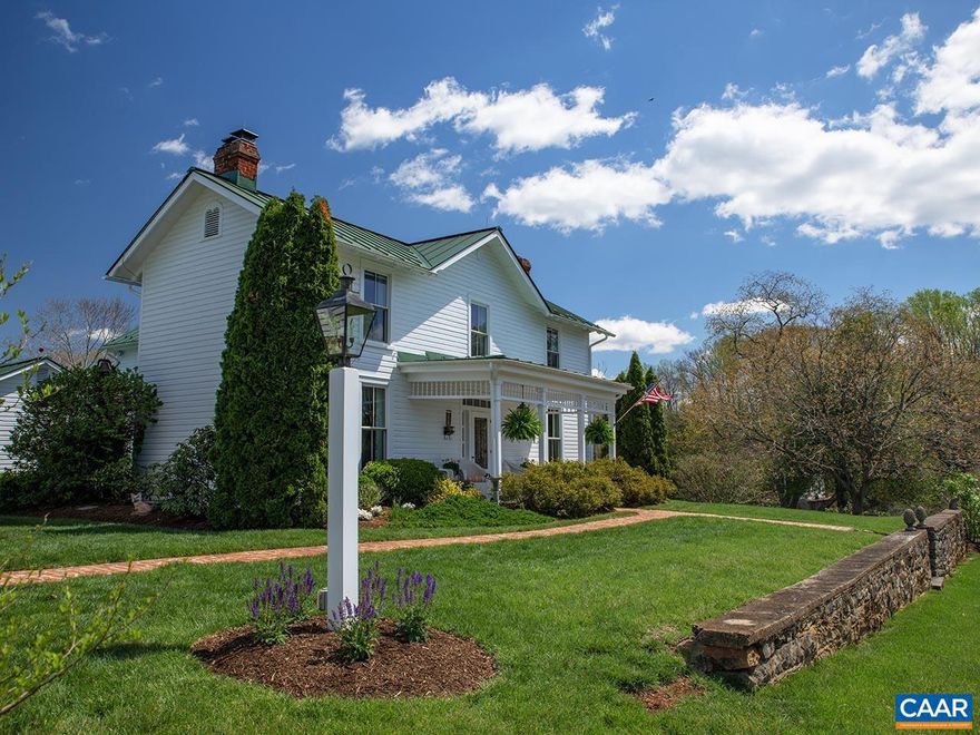 Welcome to this truly unique property on 12� scenic acres spanning 2 lots, with Robinson River frontage, a shared pond, & breathtaking landscaping. This one-of-a-kind property seamlessly blends timeless character with modern luxury, all within a bright and cheerful environment.  The beautifully restored c. 1870s home features 3 bedrooms & 2 baths, all thoughtfully renovated with high-end finishes & light-filled interiors. Nearly every room offers a view of the river or pond, creating a serene connection to nature throughout the home. A detached wine tasting room or private office provides the perfect space for entertaining or working from home. The adjacent parcel offers possibly future building potential for a second home and features an unforgettable entertainment barn, with an amazing canning kitchen, workshop, greenhouse, raised garden beds, & a 2-car garage?a perfect setup for hobbyists, gardeners, or those seeking a self-sufficient lifestyle and chickens are allowed! Enjoy leisurely walks along the riverbank, the peaceful sound of water flowing over the rocks & around the old dam.  Whether you're looking for a full-time home or a weekend retreat from the city life, this extraordinary property offers endless possibilities.,Granite Counter,Wood Cabinets,Fireplace in Bedroom,Fireplace in Living Room