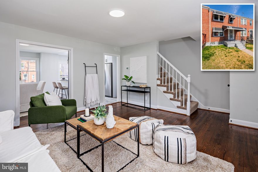 BEAUTIFULLY RENOVATED ROW HOME! Welcome to this charming 3-bedroom, 2-bathroom home that effortlessly combines comfort and functionality. Nestled in a desirable neighborhood, this residence offers a unique layout with 3 bedrooms and 1 bathroom conveniently located upstairs, providing a private and cozy retreat for the entire family. The main living area boasts a welcoming open concept design, creating a seamless flow between the living room, dining area, and kitchen. Natural light bathes the space, enhancing the warm and inviting atmosphere throughout. The well-appointed kitchen is a chef's delight, featuring modern appliances, ample counter space, and stylish cabinetry – perfect for culinary enthusiasts and entertaining guests. Venture downstairs to discover an additional full bathroom in the basement, providing added convenience and flexibility for your lifestyle needs. The basement space can be transformed into a versatile area, suitable for a guest suite, home office, or recreational space, catering to your individual preferences. With its ideal blend of practicality and aesthetics, this home is a rare find that combines modern living with classic charm. Don't miss the opportunity to make this property your new home – a place where comfort and style seamlessly come together. Property is vacant and easy to show so schedule your showing today!