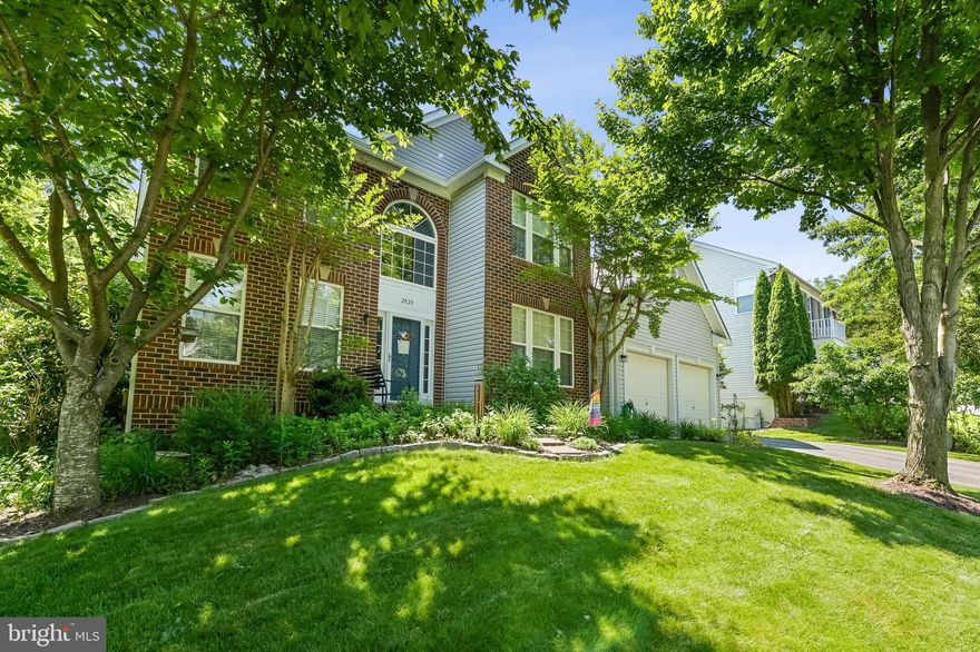 A meticulous brick-front colonial being sold by its original owner in the sought after Hollifield Station community. 4 beds/2 baths on second level, powder room on main level, & a bonus bedroom and bathroom on the lower level, perfect for guests and in-laws. Main level comprises of well maintained hardwood floors, an office with french doors, sitting area, large formal dining space, updated kitchen with white cabinets and tasteful finishes, access to back deck & a large living area with plenty of windows, a wall of built ins and a gas fireplace. Ceiling fans in office and family room. Attached 2 car garage with room for storage and extra space for parking in the driveway. Spacious bedrooms upstairs, all with ceiling fans, great closet space and privacy from the mature trees surrounding the home. Large primary suite with a walk-in closet and roomy ensuite bathroom with double vanities, tub, and walk-in shower. Basement is mostly finished with exception of a dedicated workshop/storage and utility rooms. Walkout to backyard and second gas fireplace in spacious basement living area. Cozy 5th bedroom with full sized window and 3rd full bath also located in basement, making a perfect guest suite. Meticulously maintained backyard oasis with mature landscaping and a large flat yard. (Not fenced in but only a small area would need to be fenced in to close off backyard.) Walking distance to the Elementary School and sidewalk walking paths in neighborhood. Quick and easy access to highways, including 29, 70, and 695. Recent updates/years of systems: Water Heater, Gutter Guards, Maintenance-Free Soffit/Fascia - 2020, Roof, Basement bed/bath - 2019, Kitchen updates/new dishwasher - 2017, Original Furnace/AC (1999), but recently serviced and in great condition. Will not last long!