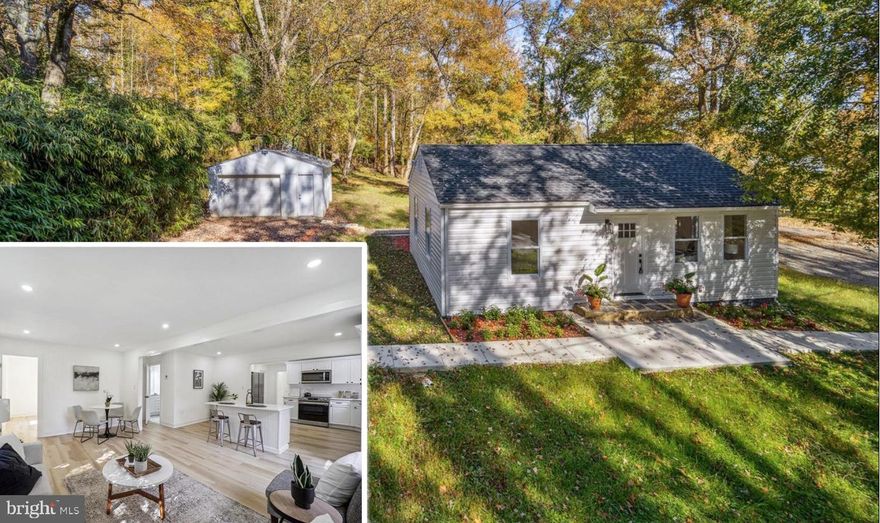 **********buyer contract fell thru due to financing. Your chance to get this amazing home!!!******** 

This thoughtfully renovated home is beautifully sited on a fantastic piece of property in the Forest Hill community of Bowie, MD.  Boasting 4 generous bedrooms and 2 full bathrooms, this stunning home is designed for modern living and comfort with a host of incredible features.

Enter and notice the beautiful Luxury Vinyl Plank flooring throughout the ideal open floorplan.  Bright windows enhance the living and dining spaces with abundant natural light, setting a warm and inviting tone for family/friend gatherings or more intimate living and relaxation.

The spectacular all-white kitchen calls out to your inner chef with its gleaming countertops, sleek cabinetry, and stainless-steel Whirlpool appliances for all of your culinary endeavors, and the kitchen island serves as a lovely focal point with additional seating.
4 generous bedrooms are served by 2 luxurious full bathrooms.  Enjoy rain showerheads in both bathrooms as well as contemporary fixtures and finishes.    

Step outside and enjoy closeness to nature your backyard oasis.  On the exterior of the home, an expansive deck is ideal for outdoor grilling, dining, relaxing, or hosting gatherings while 1.23 acres awaits you with endless possibilities.

Move-in Worry-Free!
New Roof, Recently Pumped and Inspected Septic Tank, Brand-New Water Treatment System, Detached Garage with Brand New Lift Door and Epoxy Floor, and much more!  The location grants easy access to an abundance of shopping, dining, and entertainment options via Rt. 50.  Experience the perfect blend of modern comfort and convenience that awaits you at 16616 Sylvan Dr.  Don’t miss this fantastic opportunity to make this move-in ready home yours today!