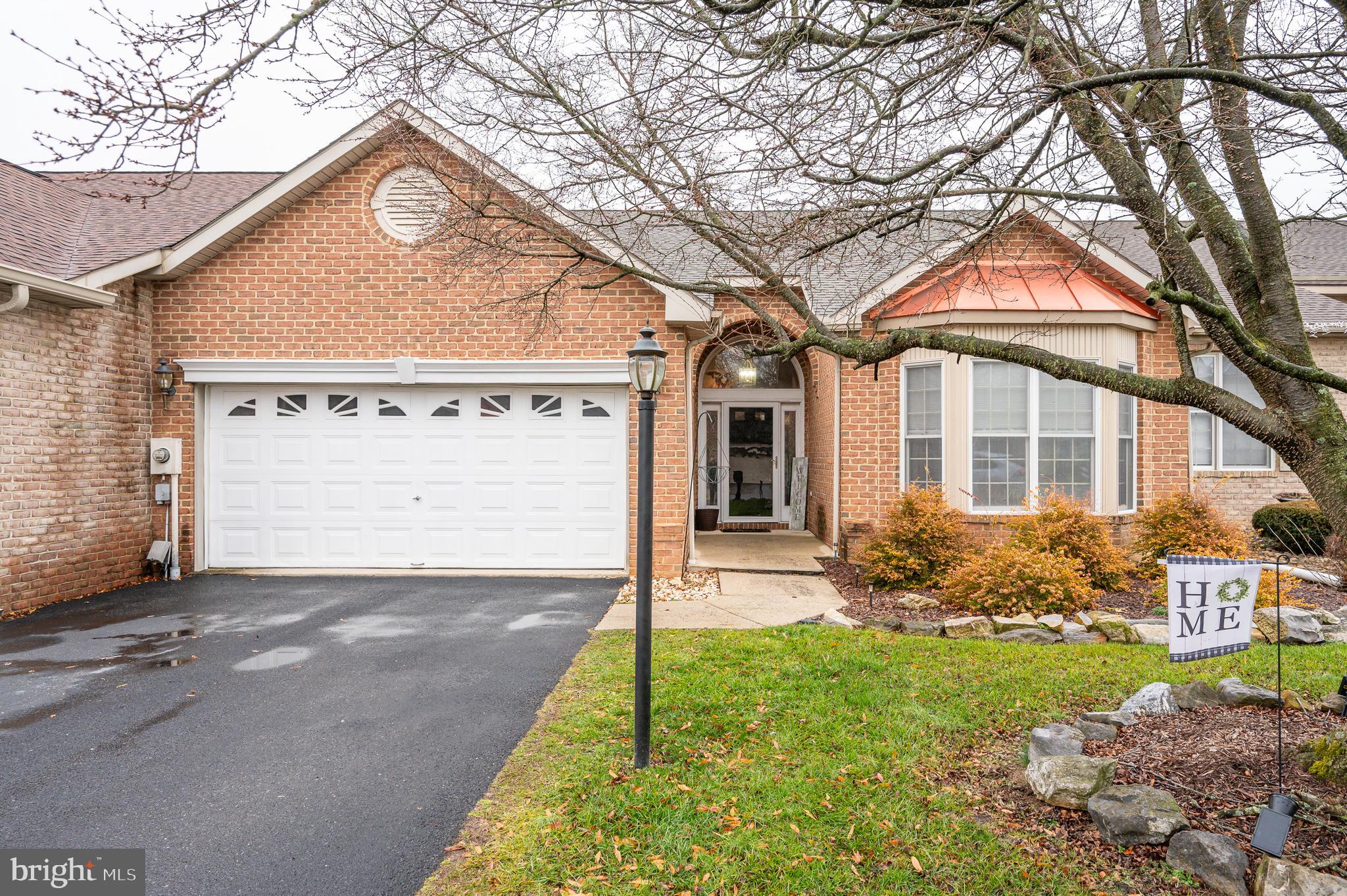 Open House Cancelled for Jan. 13 . Home is now under contract.
Rare 2 Primary Bedroom 2 Bath Villa with an unfinished basement in the sought-after Spring Mills subdivision. Walking trails, tennis courts, a Playground, and a community pool are within close proximity to the home. 2-car garage with a large driveway for more parking. Painted cabinets with new countertop installed. One-level living with a large unfinished basement for storage or future room to finish. Within 1 mile of Rt. 81 and shopping, restaurants, and schools.