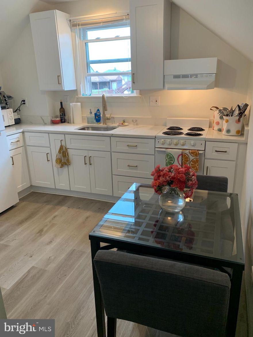 ALL utilities included.  Furnished top floor newly renovated small one-bedroom apartment with separate entrance available in private detached home.   Must be clean and quiet.  NO SMOKING!  NO PETS!  Good location near main routes, shopping and city/county line near Caton Ave and Washington Blvd.