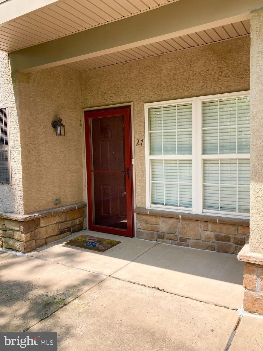 Beautiful condo features open plan, Large Living Room with walnut hardwood flooring, high ceilings with crown molding; large eat-in Kitchen, with island and breakfast area, ceramic tile flooring and backsplash, "lazy susan" cabinet; bi microwave, disposal, refrigerator, dishwasher and brand-new stove/oven (8/23); Large Dining Room (area) with crown molding and hardwood. Nice sized Hall Bathroom; 2 large Bedrooms; Master Bedroom is oversized; his/hers closets in hallway toward master Bathroom which features a soaking tub and separate stall shower, large vanity. Washer, dryer included. Plenty of closets t/o. Newer HVAC ( 2-3 years ). Hot water (7yrs) is 50 gallons.