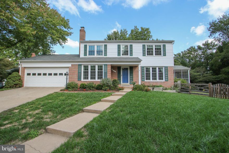 Amazing SFH on prime Cul De Sac lot backs 2 Eudora Park! Newer HVAC, Roof, Windows, & Siding. Walk in 2 foyer w/ spacious liv rm & gas fp. Formal din rm w/ new hdwd flrs. Renovated kit w/ hdwd, granite, SS, & island off from eat in/sit area. Walk out 2 screened porch, vast deck, & fenced yd w/ playground & privacy. Upper lvl 4BR 2BA & new carpet. MA w/ walk in. Lower lvl lg rec rm, BA, & workshop.