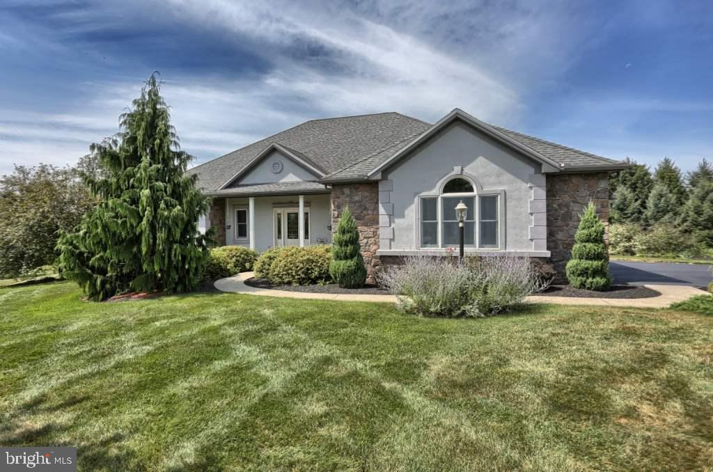 Better than new Ranch in small neighborhood featuring large lots ? Current owner custom finished this home w/ many amenities & upgrades. There is hardwood throughout. Gorgeous, unique granite to complement the large eat-in kitchen. Custom bar area between great room & dining room. 3 BR's & 2 baths. Large deck overlooking rear yard. Extensive landscaping for total privacy w/ specimen plants. Walk-out lower level offers endless possibilities. This is an impeccable home. Easy access to Hershey & Harrisburg.
