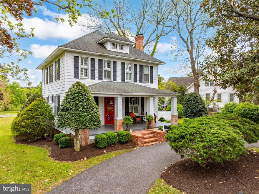Welcome to the historic Sheriff Purnell House, a truly unique and beautifully restored residence circa 1915, set on 4 private acres in the heart of Berlin’s Historic District.

Rich in character and thoughtfully updated, the main home showcases timeless architectural details, including restored woodwork, an elegant English fireplace, and refined finishes that honor its original design while offering modern comfort and livability.

The property extends well beyond the main residence. The reimagined and  restored barn provides additional flexibility, complete with a kitchen and full bath, along with an upper-level area that can function as a guest suite, office, or additional bedroom.

Behind the barn, a separate carriage house offers a versatile space, currently used for storing farm equipment and featuring a dedicated creative space ideal for an art studio, workshop, or hobby room.

The outdoor setting is equally compelling, featuring a tranquil rear patio surrounded by lush greenery and an expansive backyard—perfect for relaxing, entertaining, or creating a true family retreat.

Set across four expansive acres, the grounds offer exceptional privacy, mature landscaping, and a true estate presence—rare for this location—while remaining just 15 minutes from the beaches of Ocean City and Assateague Island. Ideally positioned for families, the property is also near Worcester Preparatory School, a highly regarded independent school, offering added convenience for those prioritizing education and long-term lifestyle planning.

A seamless blend of historic charm, modern functionality, and coastal lifestyle, this is a rare opportunity to own one of Berlin’s most distinctive properties—well suited as a primary residence, refined second home, or private retreat. Schedule your private showing today!