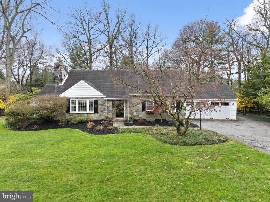 Welcome to what could be your forever home in the highly coveted Shand Tract neighborhood of Wayne! 436 W Valley Rd is the perfect option to end your home search on, offering 4 bedrooms and 2 full baths, conveniently setup with 2 main floor bedrooms and 2 upstairs bedrooms and a bathroom on each level. The layout of the home provides comfortable living now and plenty of expansion options both upstairs and backwards for future growth! With over a half acre of property nicely configured between front and back yard, the opportunities for outdoor living space are endless. Pull into the driveway which can easily accommodate 6 -7 cars and enter through the front door after enjoying the charming stone exterior of the home. Inside you are greeted with a spacious living room with hardwood floors, recessed lighting and a wood burning fireplace. Connected to the living room you’ll enter the dining room, which has great open sightlines to the kitchen, wonderful natural light from the rear French doors and a door to the screened in porch. The kitchen features heated tile floors, nice recessed lighting options, a bar height peninsula and full height cabinets with classic crown molding. The remainder of the first floor contains 2 bedrooms, a full hall bath with tile shower. The finished basement is accessed via stairs off of the kitchen and offers comfort and convenience with options for a playroom, exercise area, lounge/movie room and so much more. Upstairs, take in 2 well proportioned bedrooms both with great closet space and hall style storage/closet space on the front wall, larger than you’d expect from seeing the exterior of the home. The hall bathroom on the 2nd floor has a tub/shower combo with tile walls and tile floors. The backyard has so much to offer with a full split rail fence, large flat space for outdoor fun, a fire pit and other outdoor entertaining options. The paver patio wraps around to the screened in porch and is perfect for your evening glass of wine, dinner party or morning cup of coffee with a good book. Rounding out the property, the 2 car attached garage is spacious inside and has a rear/side access door from the yard. The property is ideally located just a short distance to downtown Wayne, KOP and all major commuting routes, and an easy walk to the Strafford SEPTA station for commuting into and out of Philadelphia.  This home is located in Tredyffrin/Easttown School District, rated #2  best school districts in the state of PA by Niche.com (2024) . Schedule your tour of this wonderful Wayne home to see all that it has to offer!