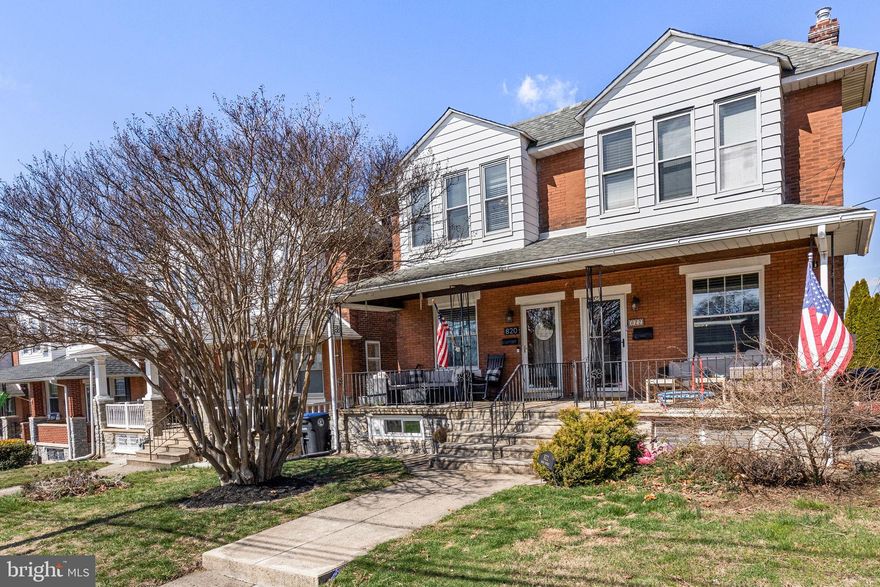 Welcome to 820 Maple St, a beautifully maintained 3-bedroom, 2-bath twin home in the heart of Conshohocken! A charming front porch invites you inside, where timeless details like leaded glass windows, original wood trim, 9-foot ceilings, hardwood floors, and a turned staircase create a warm and inviting atmosphere in the living and dining areas.

The updated kitchen features granite countertops, a subway tile backsplash, stainless steel appliances, a pantry, and recessed lighting. Just off the kitchen, the mudroom offers a stylish wine bar and refrigerator, leading to a spacious rear deck with a sleek cable rail system—allowing for unobstructed views of the backyard and beyond. It’s the perfect spot for hosting a Conshohocken 4th of July fireworks party! A full bath completes the first floor.

Upstairs, the primary bedroom is joined by two additional bedrooms with rich pine hardwood floors, and an updated hall bath. The finished basement provides flexible living space, ideal for a home office or media room, along with a laundry area and a large storage room that leads directly to the fenced backyard. The convenient parking pad is accessed from the alley and can accommodate two vehicles. 

Just one block from Sutcliffe Park—offering ball fields, a walking path, basketball courts, and playgrounds—this home is also within walking distance of Conshohocken’s vibrant shopping and dining scene. With an easy commute to Routes 76, 476, and the PA Turnpike, plus access to top-rated Colonial Schools and low taxes, this home is a fantastic find!