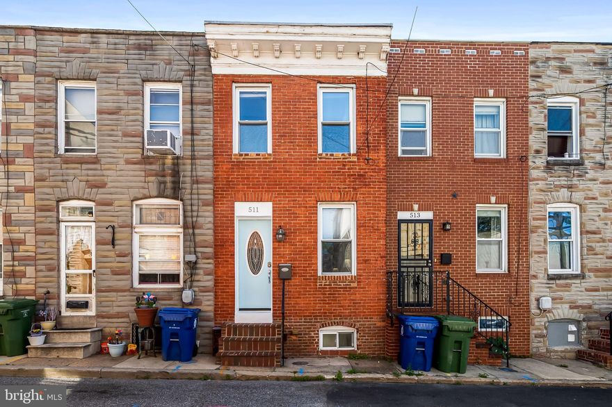 Welcome to 511 S Bradford this 2 bed 2.5 bath is in the heart of the city.  Walk in to the house and be greeted with a warm home welcome and an open layout, gorgeous hardwoods, and updated kitchen. You will love entraining on your private patio just in time for your spring and summer BBQs! Upstairs you’ll find two large bedrooms each with private full bath. You will love your quiet rear primary with private balcony for sipping your morning coffee or evening cocktail. Finished basement is perfect flex bedroom, workout room, or office space with convenient powder room! This home is located just one block from Patterson Park, steps to Canton Square, Fells Point, and the waterfront.   Close to neighborhood favorites, shops, dining, and easy access to major commuter routes—offering the perfect blend of charm, convenience, and city living.