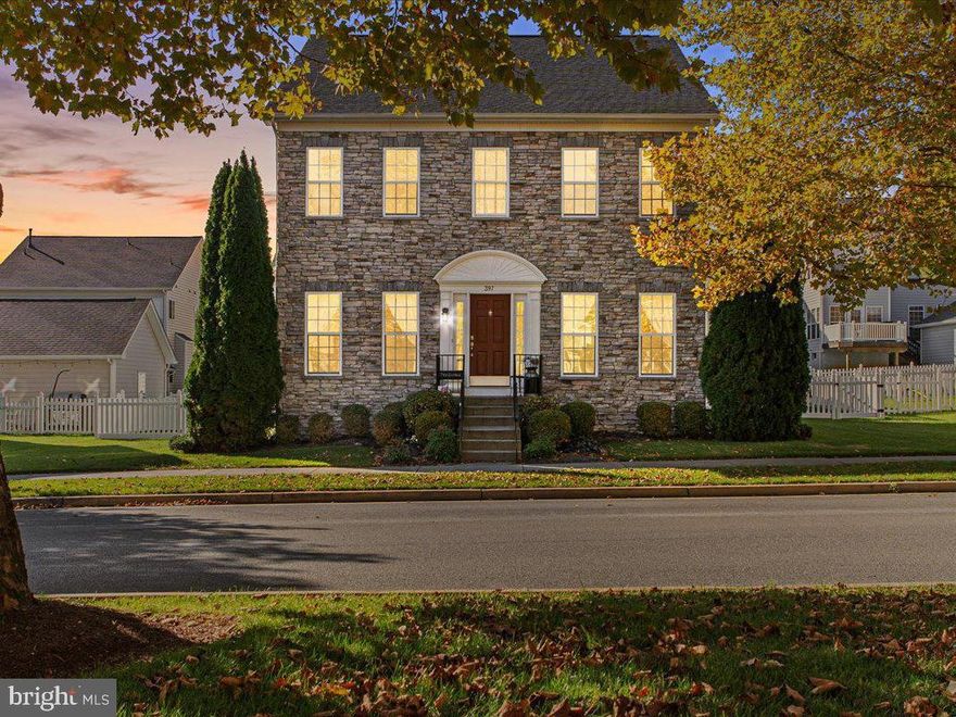 GORGEOUS stacked stone front colonial in the beautiful Huntfield community! One of the largest models with over 2700 fin sq ft above grade. You will LOVE the amazing natural light throughout the main level! Step inside & enjoy the soaring two story entry foyer that opens beautifully into the den/office on one side & the dining room on the other with a stunning bay window-both rooms have tray ceilings & HW floors. Spacious kitchen with great cabinet & counter space, SS appliances and pantry overlooks the breakfast nook & on into the family room with cozy gas fireplace. 1/2 bath & laundry round out main level. Upstairs find 4 BDRM/2 BA including a large owners suite with two walk-in closets & a luxury bathroom with dual vanity, corner soaking tub & separate shower. Lower level is ready to finish-already insulated & has a rough in for a full bathroom. Egress window will allow for a 5th bedroom if desired. Sitting on a .18 acre lot you will find a cozy backyard patio to relax or entertain + a fenced in rear yard & access to your oversize 2 car garage! Great location that offers easy access to Rt 340 & 9, shopping, dining, schools, parks, Harpers Ferry & so much more!