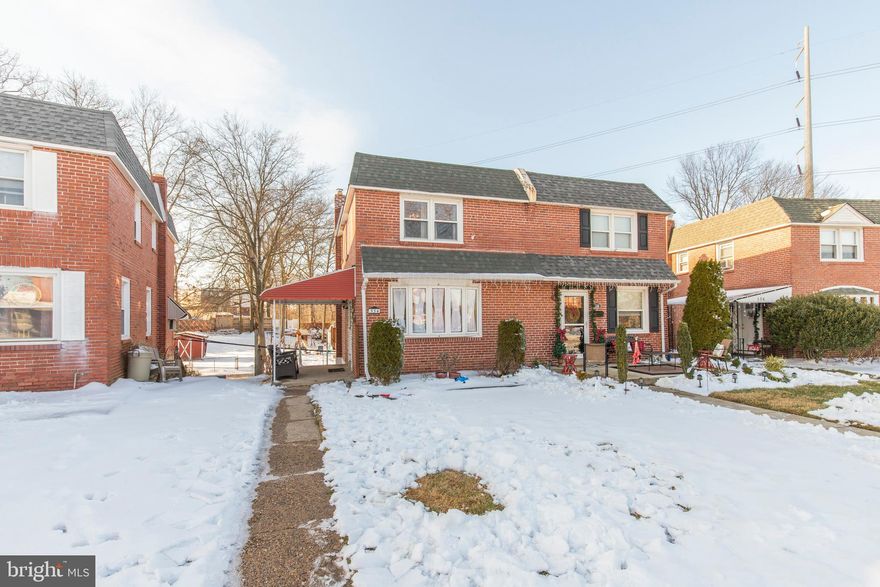 Is a buying  a house one of your New Year Resolutions? This could be the one!  This 3 bedroom, 1.5 bath brick twin home is awaiting your visit. It has been lovingly maintained and updated and now ready for you to make it your own. Living Room and Dining room with Pergo flooring, newly renovated kitchen, sliding door to spacious deck, 3 bedrooms and full hall bath on the second floor. Has 2020 left you needing more private space? Garage has been divided into a home office and storage. Perfect for a home office or virtual school space. You will also find a finished basement, half bath, and laundry area with outside exit to private parking area and large rear yard.  New roof 2019, deck 2018, heater 2014, A/C 2018.  Don't blink or you may miss this wonderful opportunity. Close to major travel routes (I95, I476), airport, Philly sport stadiums, shopping, restaurants, parks, wonderful community events and so much more.  Due to Covid19 restrictions only 2 persons per visit with their Agent. No exceptions.