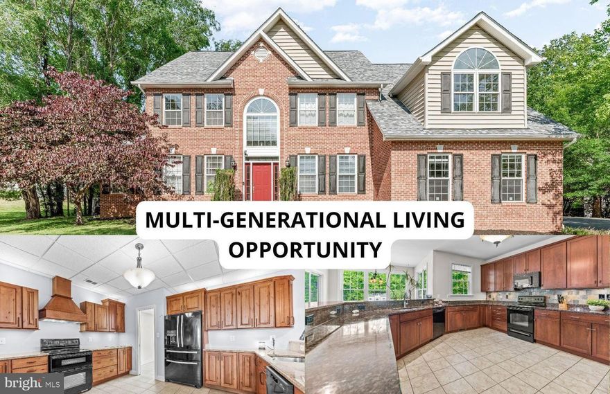 Welcome home to this absolutely stunning and elegant Colonial nestled in the highly sought-after South Queensberry neighborhood of Huntingtown, Maryland. This gorgeous residence offers over 4,200 square feet across the first three levels, plus an incredible fully finished lower-level basement, creating endless opportunities for entertaining, multi-generational living, or extended family accommodations.
From the moment you enter, you’ll appreciate the care, space, and upgrades throughout this beautifully maintained home. The heart of the property features an expansive kitchen complete with granite countertops, abundant cabinetry, and a spectacular bump-out dining area, creating the perfect gathering place for family dinners or entertaining guests. The main level also boasts new carpet, a spacious and bright formal dining room, and an additional bump-out bonus room—ideal for entertaining, a sitting area, home office, playroom, or even the perfect bar or lounge space.
Natural light pours through the home’s beautiful windows, creating a warm and inviting atmosphere throughout. Fresh, clean, and exceptionally well-maintained, this home offers elegance, comfort, and versatility at every turn.
Upstairs, you’ll find four spacious bedrooms on the upper level, providing comfort and flexibility for family and guests alike. The luxurious primary suite offers a grand double-door entrance and a spacious private bathroom designed for comfort and relaxation.
As you continue to the very top fourth level, you’ll discover an incredible finished bonus room, providing endless opportunities to fit your lifestyle. Whether used as a media room, guest retreat, playroom, home office, gym, additional entertaining space, or private getaway, this versatile area truly adds exceptional value and functionality to the home.
Prepare to be amazed by the fully finished lower level, which truly sets this property apart. Ideal for multi-generational families, dual living arrangements, or entertaining, this incredible space features a custom kitchen with beautiful cabinetry, granite countertops, and a stunning spa-inspired bathroom complete with a custom walk-in tile shower, double sinks, and a relaxing soaking tub. Filled with beautiful natural daylight and elegant lighting, the lower level also offers direct walk-out access to the private backyard, making it feel like an extension of the home rather than a basement.
Outside, enjoy a beautiful private tree-lined backyard, offering peace, privacy, and the perfect setting for relaxing summer evenings or entertaining guests. This home has been meticulously maintained and features a new roof, new heating and air conditioning systems, fresh updates, and new carpet throughout, making it truly move-in ready. 
Conveniently located with quick access to Joint Base Andrews, Washington D.C., Baltimore, and surrounding commuter routes, this exceptional home combines luxury, functionality, and location in one beautiful package .This remarkable home is an absolute must-see and will not last long. If you’ve been searching for the perfect home that offers space, elegance, flexibility for multi-generational living, and endless possibilities—this is it. Schedule your showing as soon as possible and make this beautiful Queensberry home yours just in time to enjoy summer living at its finest!