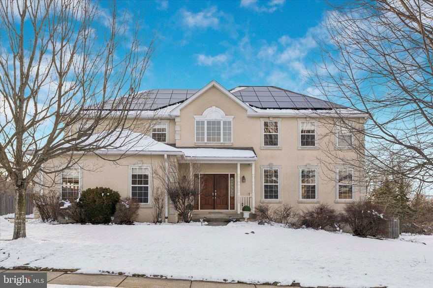 Welcome to the sought-after Wooded Glen neighborhood in the award-winning Methacton School District! This beautifully maintained 4-bedroom, 3.5-bath home with a 2-car garage offers space, style, and flexibility for today’s lifestyle. Enter through the covered front porch into a grand two-story foyer with a spacious coat closet. French doors open to a light-filled living room, while the large dining room provides the perfect setting for gatherings and celebrations. The updated kitchen is a true showstopper, featuring gray cabinetry, quartz countertops, tile backsplash, stainless steel appliances, a coffee bar, a walk-in pantry with organizers, and an island with seating for three. Just off the kitchen, the bright breakfast area overlooks the backyard. The spacious family room offers a cozy fireplace and direct access to the back deck, ideal for indoor-outdoor living. A convenient first-floor laundry room with laundry sink and extra cabinetry, plus a powder room, completes the main level. Upstairs, the expansive primary suite features a walk-in closet and a luxurious primary bath with a double vanity, soaking tub, and a frameless glass shower with a bench seat. Three additional generously sized bedrooms share a full hall bath with oversized vanity, tub/shower, and linen closet. An extra-deep hall closet provides access to attic storage. The finished walk-out basement adds incredible versatility, offering a 5th bedroom and full bath, perfect for guests, in-law, or au pair living, along with a large recreation area, a sectioned home gym space with mats already installed, and multiple storage closets. Step outside to a huge fenced backyard complete with a large shed, offering plenty of space to relax, play, or entertain. Minutes to Lower Providence Township Park features a playground, picnic pavilion, tennis courts, outdoor amphitheater, walking paths, nature trails, and a baseball field. This home is also close to shopping, dining, and the Lower Providence Community Library. Home is where your story begins! Please note: The fence out back is being repaired.