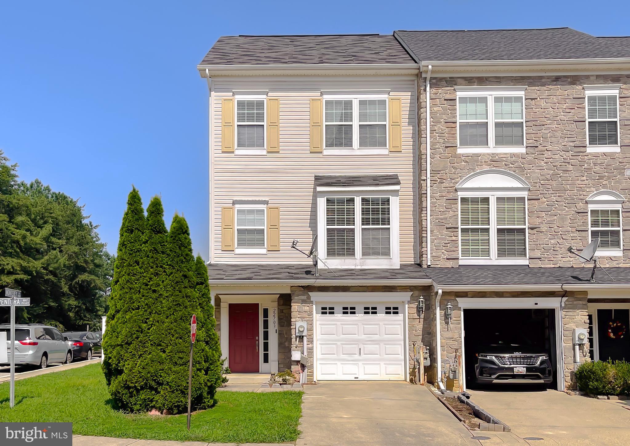 Discover this spacious 3-level end-unit townhome with a striking stone front and attached garage, perfectly situated just minutes from NAS PAX, shopping, and dining. The heart of the home is a beautiful kitchen with a large breakfast bar island—ideal for entertaining or everyday dining. Upstairs, you'll find three generously sized bedrooms, while the lower level offers a flexible space that can be used as a fourth bedroom or cozy den, complete with a half bath and walkout access to the fenced backyard. Unwind on the inviting covered front porch or entertain guests on the expansive back deck. Don’t miss your chance to make this exceptional home yours—schedule a tour today!