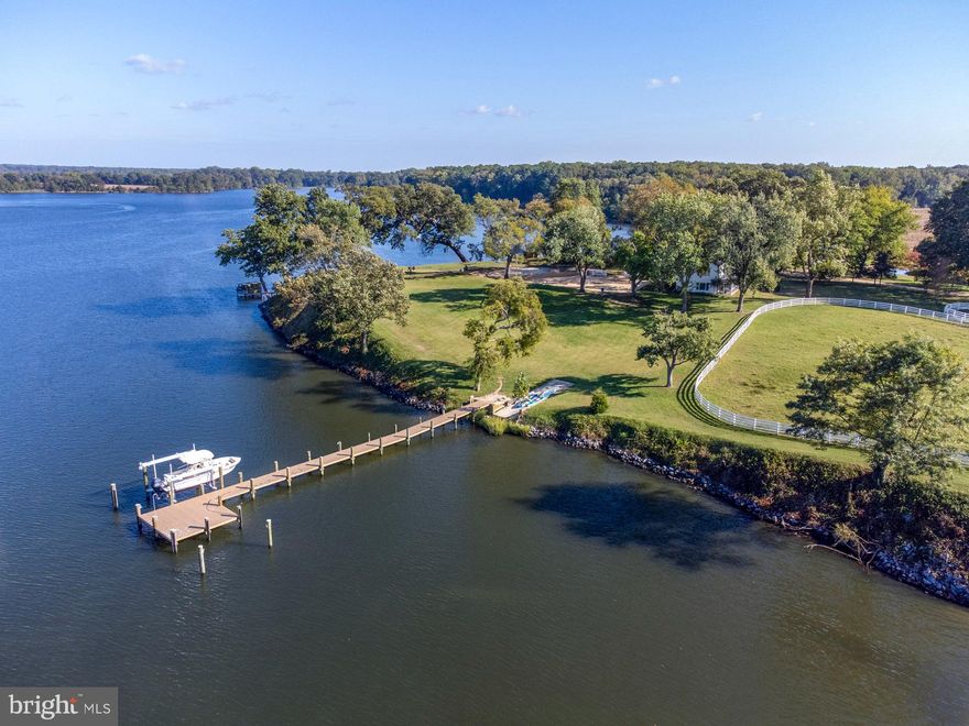 WYE CLIFF: One of the most beautiful properties in Talbot county overlooking the Wye River! This offering consists of 3 separate parcels totaling 119.98 acres. The main property sits on 13.5 acres high above the banks and offers breathtaking river and pastoral views. The original main house has been taken down and the site is cleared and ready to build. Extensive work has been done to produce new renderings and plans which are available upon request. This property includes a beautifully renovated 2 BR guest cottage,  remodeled gunite pool (and existing pool house), new dock and lift w/ MLW 6' , stable w/6 stalls and caretaker's apartment above, 2nd equipment barn with large workshop, and several pastures all with river views. In addition, the current owner put in geothermal, a new well,  new cedar shake roofs on both barns, and a living shoreline by the pier. 
The additional 2 waterfront lots are adjacent to the main drive (on left) and are currently farmed. Lot 1 consists of 47+/- acres and Lot 2 is 58+/- acres. Buyer to confirm water depth and pay any fees related to agriculture tax and forest conservation/management program. 
PLEASE DO NOT DRIVE DOWN THE DRIVEWAY WITHOUT AN APPOINTMENT. All showings must go through listing agent.