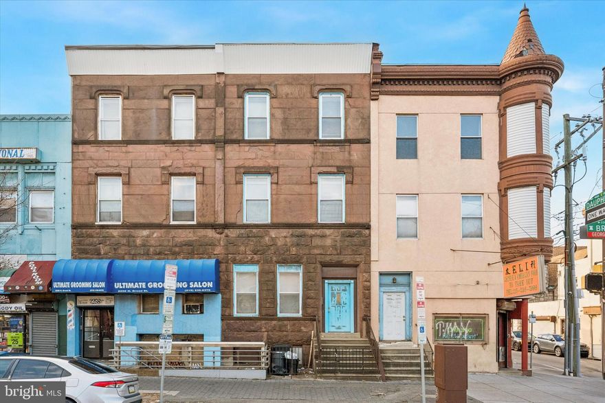 Exceptional value with this nine unit commercial mixed use brownstone on North Broad St. Located just steps away from the Broad St Line and Temple University this property is prime for investors with it's optimal zoning that allows for short term rental use. There are six studio units, two one bedroom units and one small commercial space. Laundry is in the building and the basement provides ample storage space for tenants or an opportunity for additional value add for investors. Listing agent must be present for all showings and proof of funds is required prior to any showings.