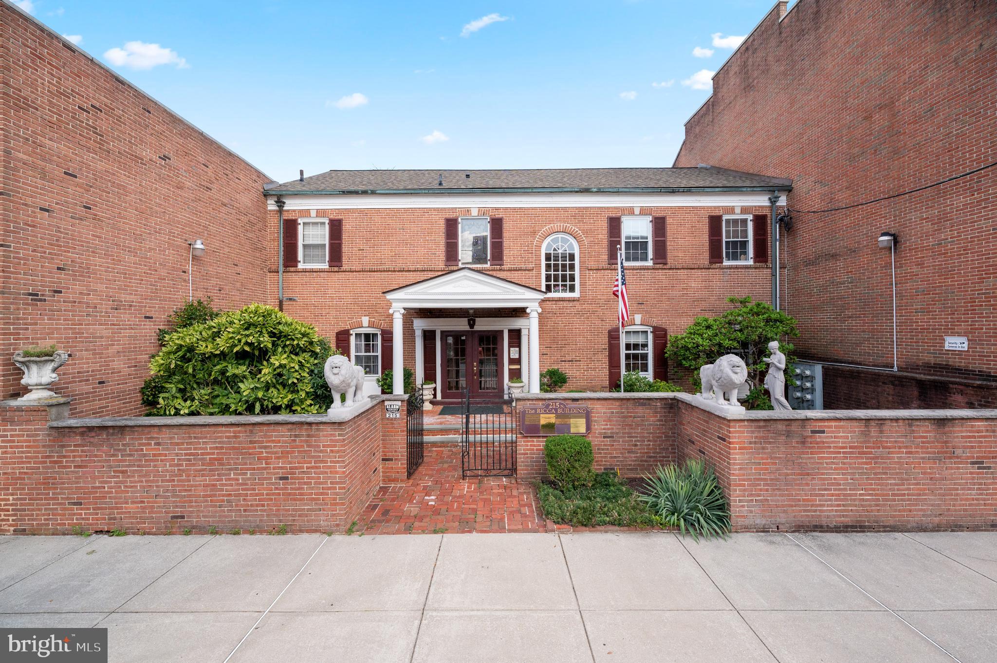 Prime office suite available in the heart of Media, directly across from the Delaware County Courthouse. Located in a beautiful brick office building with a distinctive front courtyard, this second-floor suite offers 866 square feet across four rooms and will be available in September. The layout includes a large common area that works well as a reception or waiting room, along with three generously sized private offices with recessed lighting, additional private closet spaces. The suite has front and rear stair access. The rear stair access leads to two dedicated parking spaces. The unit is separately metered with its own electric and HVAC system. The building itself totals approximately 7,200 square feet and provides a polished, professional environment, ideal for a law firm or any business seeking a prime location in the borough of Media. The lease price for Suite 203 is $1,800 per month, triple net. Tenant is responsible for a proportional share of real estate taxes, insurance, and common area maintenance. Showings are available by appointment with at least 24-48 hours' notice.
