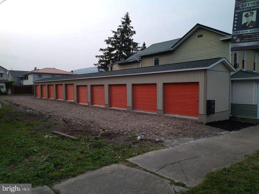 NEWLY CONSTRUCTED, SELF-STORAGE OPERATION CONVENIENTLY LOCATED IN THE HEART OF KEYSER, WV! THIS IS AN ABSOLUTE WINNER WHEN IT COMES TO INVESTING, THESE STORAGE UNITS ARE WELL BUILT AND NEWLY CONSTRUCTED WHICH WILL PROVIDE A MAINTENANCE FREE, STABLE INCOME. THE SELF STORAGE BUSINESS HAS BEEN ONE BUSINESS THAT HAS BEEN SUSTAINABLE OVER THE YEARS. THESE UNITS HAVE A 0% VACANCY, 100% OCCUPANCY SINCE THE COMPLETION OF CONSTRUCTION. WHERE ELSE WILL YOU GET A RETURN LIKE THIS ON YOUR INVESTMENT! 10 UNITS ALL 10X10 WITH AN ANNUAL GROSS OF $7200. CALL TODAY, WON'T LAST LOG! I HAVE INCLUDED THE RENT ROLL/FINANCIAL INFO AND THE CONSTRUCTION MATERIAL SPEC SHEET.