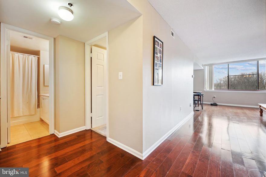 Welcome to your new home in the sought-after Grosvenor Park community! This clean, well managed 1-bedroom/1-bathroom condo offers comfort, convenience, and peace of mind, perfect for anyone looking to enjoy a low-maintenance lifestyle with top-tier amenities.

Key Features:

Private Patio with Stunning Foliage Views – Enjoy your morning coffee or unwind in the evenings while surrounded by nature.

In-Unit Washer & Dryer – No more shared laundry rooms—laundry day is a breeze in the privacy of your own unit.

Quality TV Mount Already Installed – Just bring your TV and start streaming.

Upgraded Appliances – Modern kitchen features ready to support your inner chef with hardwood floors throughout the home and updated plumbing and fixtures.

1 Designated Parking Spot – Secured garage keeps your car safe.

24/7 Security – On-site security provides peace of mind around the clock.

Community Perks:

Resort-Style Pool & Fully Equipped Gym – Stay active without ever leaving home and enjoy the sauna after using the tennis courts or basketball court.

Conference Center & Common Areas – Perfect for remote work or hosting meetings, enjoy the rooftop lounge or the outdoor grills.

Short Walk Path to Metro, Grosvenor Market, Strathmore-Grosvenor Metro, Grosvenor Park, and Strathmore Concert Hall. Enjoy one of the many walking paths right there on site.

Pet-Friendly With Dog Park (2 Pets Allowed with Approval, under 25 lbs) – Bring your furry friends along!

This condo offers a perfect blend of comfort, security, and modern living, all just minutes from the metro, parks, and local dining. Whether you're a busy professional or just looking for a quiet retreat close to the city, this one has it all.