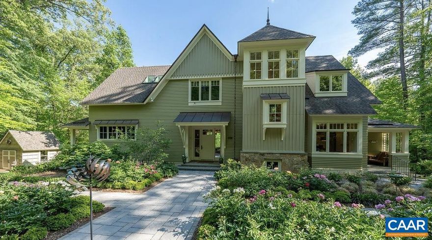 A sense of peaceful privacy greets you as you take in the extraordinary views of the Rivanna River Reservoir from this inviting home's many large, south-facing windows. Delightful vignettes abound, from the sweeping open concept, light-filled entertaining spaces, to the luxurious primary suite.  No expense was spared on high-end finishes and uniquely exquisite details, including reclaimed, antique post-and-beams, a hand blown chandelier, antique white oak flooring, and a hand-made vessel sink. The flexible floor plan offers expansive storage options and an endless list of special features.  A sophisticated elevator provides accessibility to all. This idyllic setting is only minutes from downtown Charlottesville, nearby dining, shopping and theaters; yet it is surrounded by nature and quiet seclusion. With every lifestyle in mind, this rare gem was designed by architect Alison Smith and custom built by Alterra Construction Management.  Whether you watch the UVA crew row by every morning, witness a hot air balloon touch down on the river, or enjoy the Rivanna?s many wonders via kayak, you will find this to be the tranquil sanctuary of your dreams.,Glass Front Cabinets,Granite Counter,Marble Counter,Oak Cabinets,Painted Cabinets,Fireplace in Family Room,Fireplace in Living Room