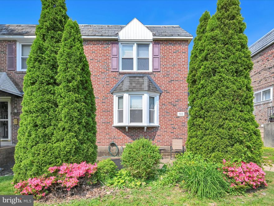 Welcome to this bright and inviting twin home!  This 3 bed 2 bath Drexel Hill gem is move-in ready and has everything you need.  The main floor features the living room with a beautiful bay window and hardwood flooring.  Continue into the dining room with ceramic tile flooring and a bright window for tons of natural light. The kitchen features plenty of cabinet and counter space. Upstairs are three generously sized bedrooms and a full hall bathroom. The basement offers additional living space, a second full bathroom, plenty of storage, mechanical/laundry room, and outside exit to rear of home and garage storage. The attached garage offers covered parking for 1 car, and there is additional parking in the  driveway. Conveniently located within walking distance to parks/fields and schools, public transportation, and just a short drive to major highways.
